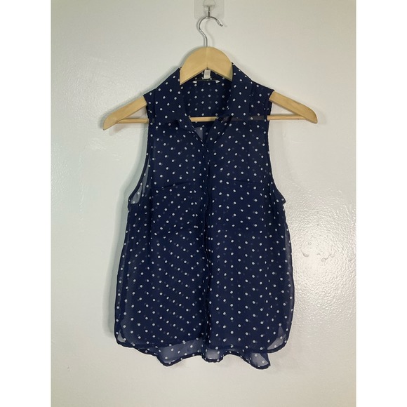Papaya Tops - Size Small Papaya Sheer Polka Dot Tank